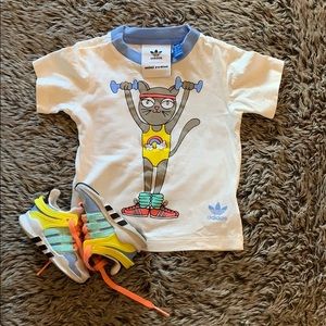 Baby adidas shirt and shoes